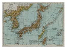 Map of Japan and Korea, c1910. Artist: Gull Engraving Company.