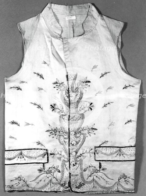 Waistcoat, England, 1750/1800. Creator: Unknown.