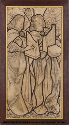 Angels playing organs, 1862. Creator: Sir Edward Coley Burne-Jones.