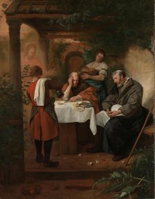 Supper at Emmaus, c.1665-c.1668. Creator: Jan Steen.