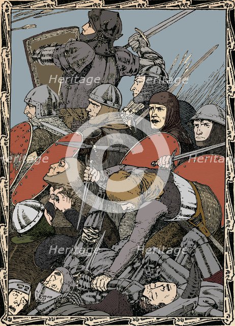 At The Battle of Agincourt, 1902. Artist: Patten Wilson.