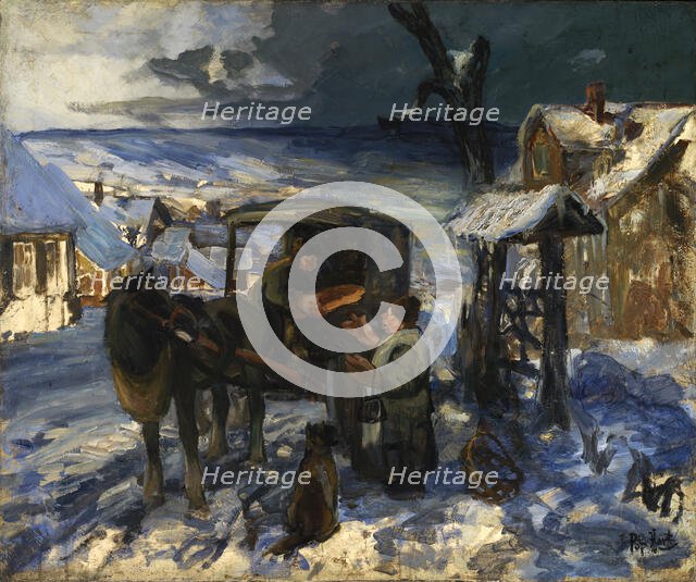 Village Scene, late 19th-early 20th century. Creator: George Overbury Hart.