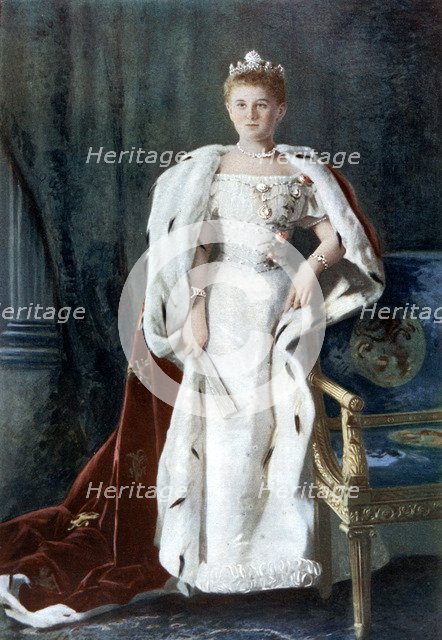 Queen Wilhelmina of the Netherlands, early 20th century.Artist: Kaineke