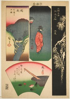 Ejiri, Fuchu, Mariko, and Okabe, no. 6 from the series "Pictures of the Fifty-three...,1856. Creator: Ando Hiroshige.