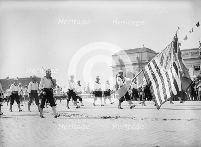 Columbus Memorial. Parade At Unveiling, 1912. Creator: Harris & Ewing.