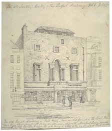 The Royal Academy of Arts, Pall Mall, Westminster, London, c1770. Artist: Anon