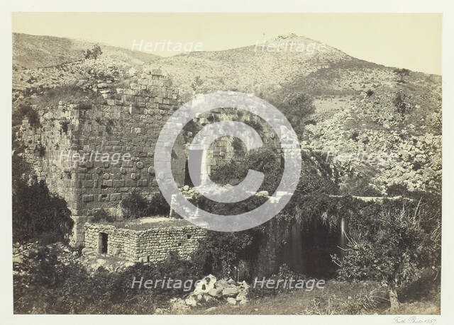 Banias, The Ancient Caesaria, Phillippi, 1857. Creator: Francis Frith.