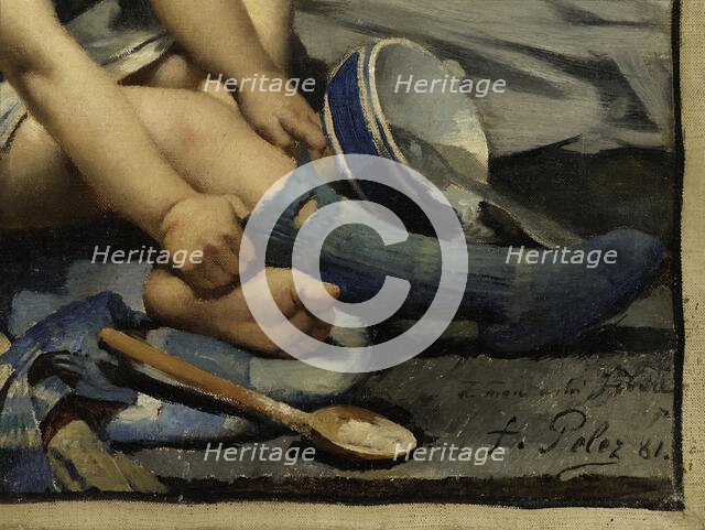 Un enfant dans la mansarde, 1881. Creator: Fernand Pelez.