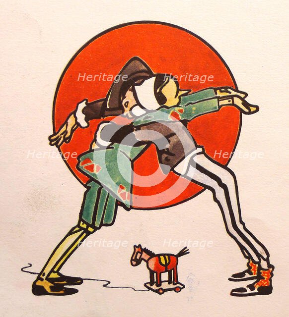 Pinocchio and playmate, 1911. Creator: Attilio Mussino.