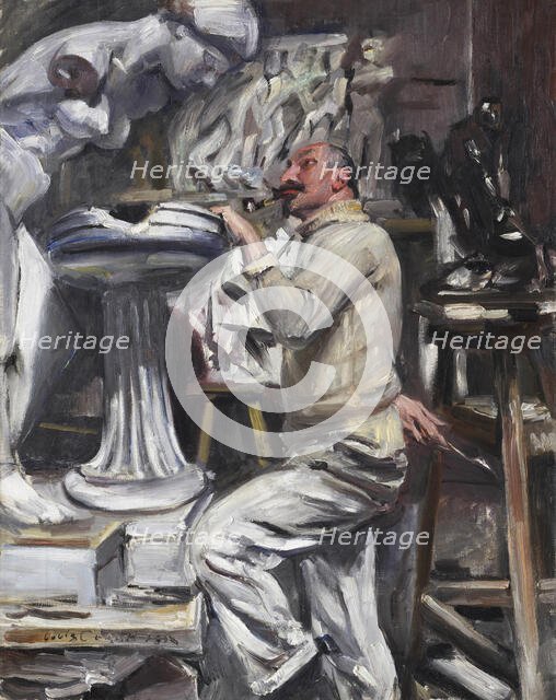 The Sculptor (Portrait of the sculptor Nikolaus Friedrich), 1912. Creator: Corinth; Lovis (1858-1925).
