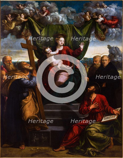 The Virgin and Child with Saints, First Half of 16th cen..