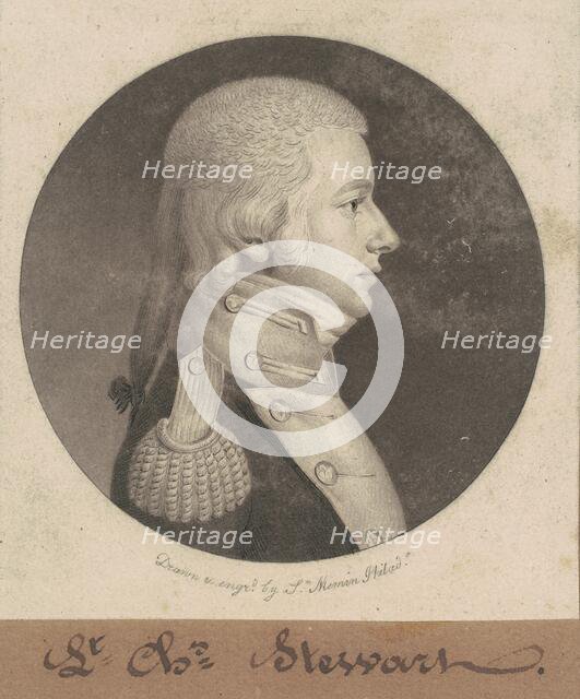 Charles Stewart, 1802. Creator: Charles Balthazar Julien Févret de Saint-Mémin.