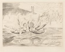 The Circle of the Corrupt Officials; the Devils Mauling Each Other, 1827. Creator: William Blake.
