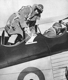King Edward VIII in an aeroplane, 1936. Artist: Unknown