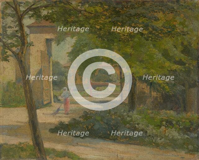 Mariánsky Dvor in Kosice, around 1910-1915. Creator: Ludovit Cordak.