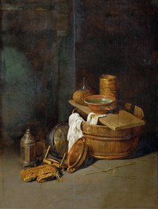 Still life with household utensils, 1645.