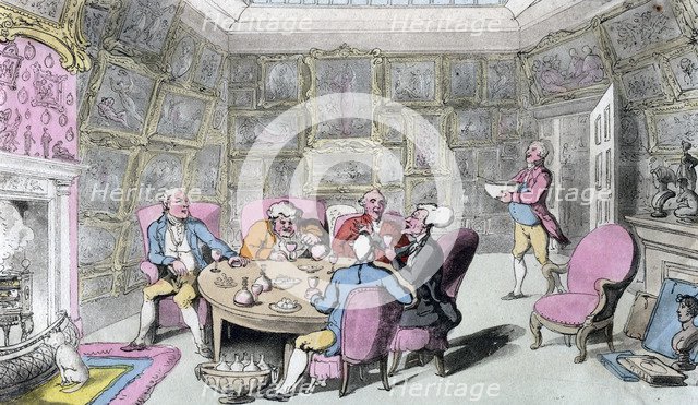 Doctor Syntax with My Lord, early 19th century.Artist: Thomas Rowlandson