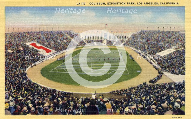 Coliseum, Exposition Park, Los Angeles, California, USA, 1931. Artist: Unknown