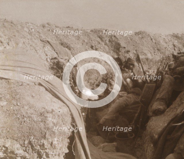 Front line trenches, Beauséjour, northern France, c1914-c1918. Artist: Unknown.