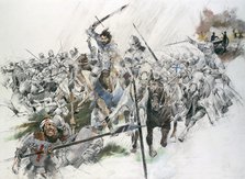 Battle of Flodden Field, 1513, (c1990-2010).  Artist: Ivan Lapper.
