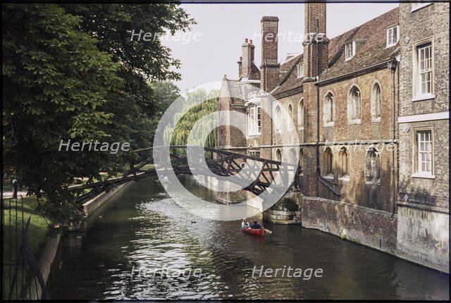 Mathematical Bridge, Queens' College, University of Cambridge, Cambridge, Cambridgeshire, 1974. Creator: Dorothy Chapman.