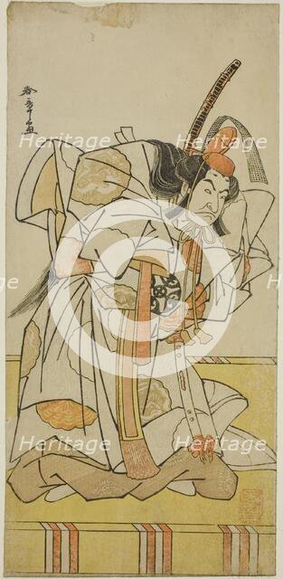 The Actor Nakamura Nakazo I as Prince Takahiro in the Play Date Nishiki Tsui no Yumitori..., c.1778. Creator: Shunsho.