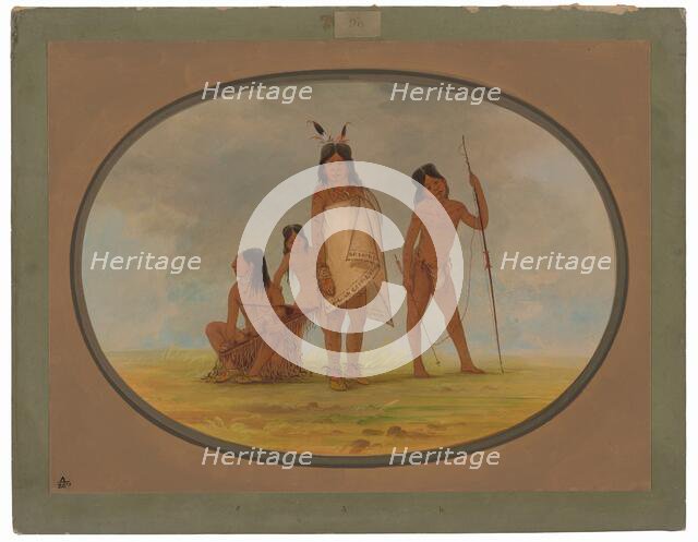 Four Flathead Indians, 1855/1869. Creator: George Catlin.