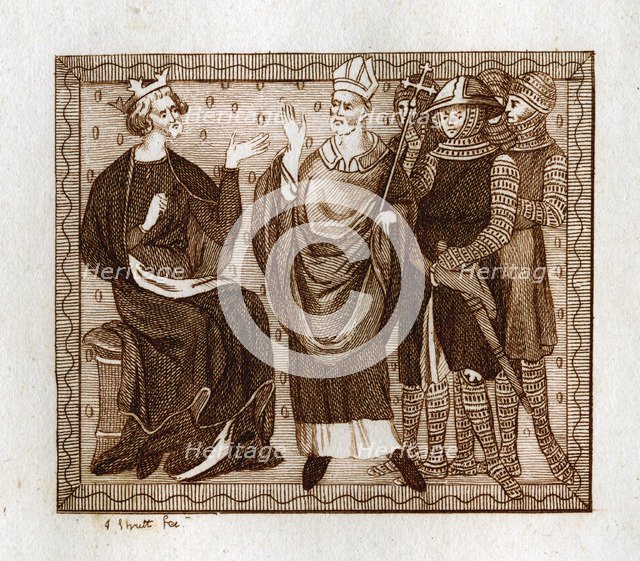 The Life of Thomas Becket, (1801).Artist: Joseph Strutt