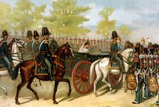 Reign of Isabella II (1833 - 1868), review of the troops and the National Militia in Madrid, 1865.