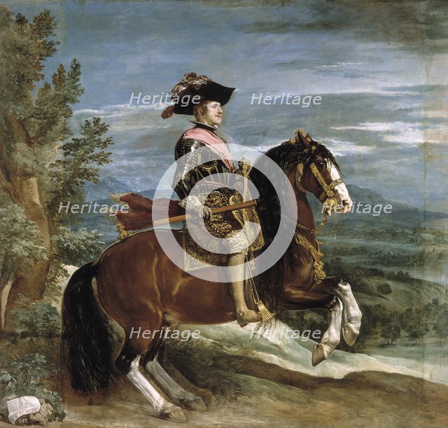Equestrian Portrait of Philip IV of Spain, 1630-1635. Artist: Velàzquez, Diego (1599-1660)