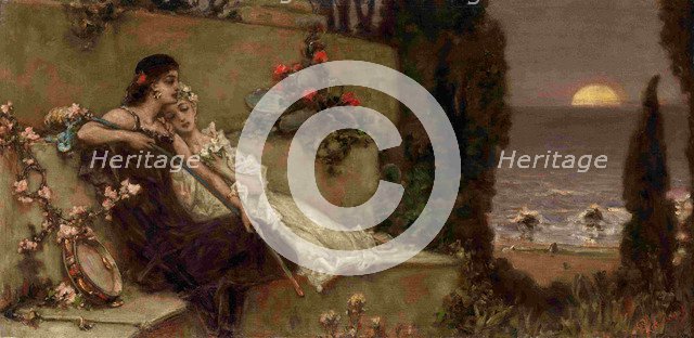 Evening Silence. Artist: Kotarbinsky, Vasilii (Wilhelm) Alexandrovich (1849-1921)