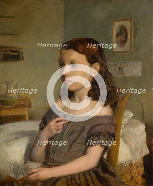 Portrait of Ellen Bennett, undated, (late 19th-early 20th century). Creator: Edward R Taylor.