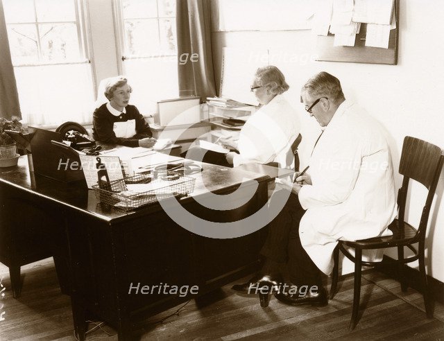 Rowntree Medical department, York, Yorkshire, 1955. Artist: Unknown