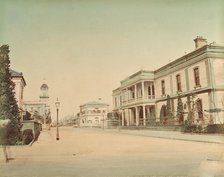 Yokohama, Town Hall, Telegraph Office, Post Office, 1870s. Creator: Unknown.