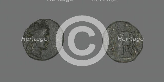 Coin Depicting the Amazon Cyme or the Goddess Tyche, 31 BCE-476 CE. Creator: Unknown.