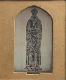 Copy of Brass Rubbing from the Tomb of Peter de Lacy, Rector of Northfleet and Preben..., ca. 1850. Creator: Unknown.
