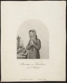 Portrait of Barbara Juliane von Krüdener (1764-1824). Artist: Meyer, Friedrich Wilhelm, the Elder  