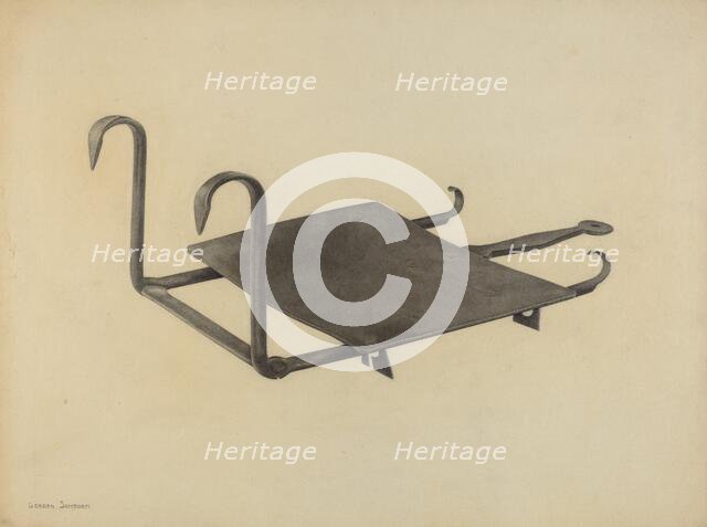 Fender Plate Warmer, c. 1938. Creator: Gordon Sanborn.