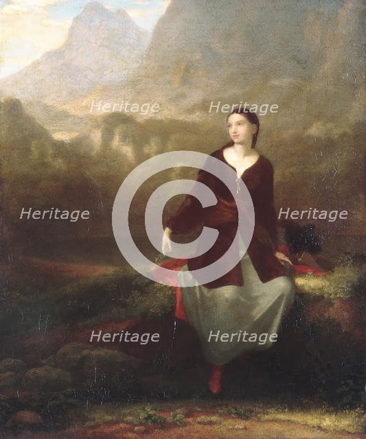 The Spanish Girl in Reverie, 1831. Creator: Washington Allston.