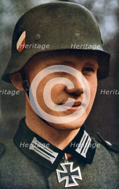 First German soldier to receive the Knight's Cross, 1941.  Artist: Umbo