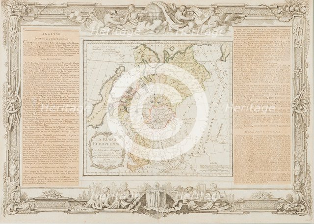 Map of the European Russia, 1766.