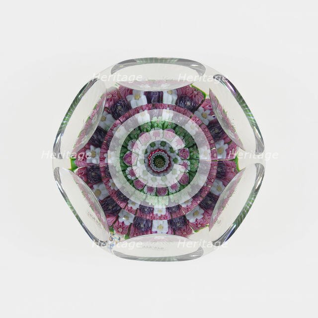 Paperweight, Clichy, c. 1845-55. Creator: Clichy Glassworks.