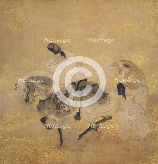 Crossing at Sano (Sano no watari), c. 1600-1640. Creator: Tawaraya S?tatsu (Japanese, died c. 1640), school of.