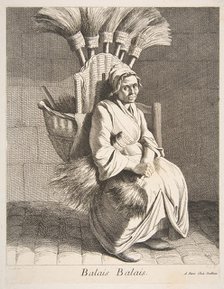 Broom Peddler, 1737. Creator: Caylus, Anne-Claude-Philippe de.