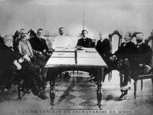 Last  council of  Wood's secretaries, (1902), 1920s. Artist: Unknown