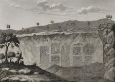 Temple of Diana that Morales recognized in the Almudejo hill, Guadalajara province, Spain, 1852.  Creator: Antonio Roca Sallent.