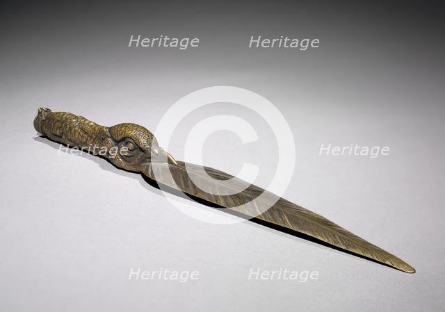 Paper Knife, 1800s. Creator: Jules Pierre Moigniez (French, 1835-1894).