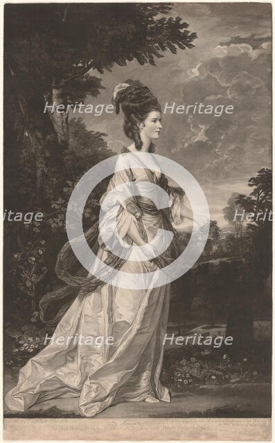 Jane, Countess of Harrington, 1780. Creator: Valentine Green.