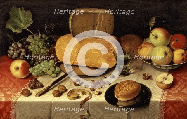  'Breakfast still life', by Floris van Dijck 1613.
