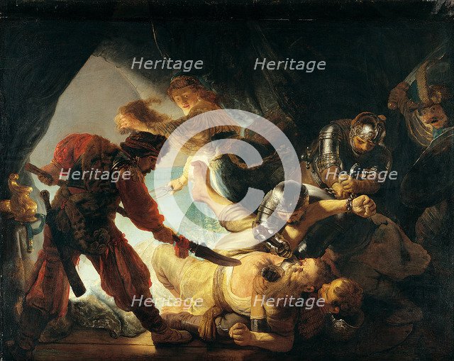 The Blinding of Samson. Artist: Rembrandt van Rhijn (1606-1669)